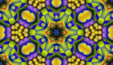 Soyut şekiller desen kaotik yerleşim