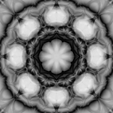 Siyah ve gri resimler fantezi unsurları ile. İnce yapısı duvar kağıdı, yüzey, formları. Çini motifi.