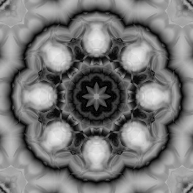 Siyah ve gri resimler fantezi unsurları ile. İnce yapısı duvar kağıdı, yüzey, formları. Çini motifi.