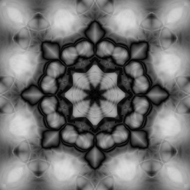 Siyah ve gri resimler fantezi unsurları ile. İnce yapısı duvar kağıdı, yüzey, formları. Çini motifi.