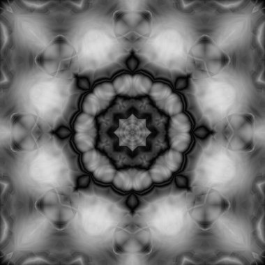 Siyah ve gri resimler fantezi unsurları ile. İnce yapısı duvar kağıdı, yüzey, formları. Çini motifi.