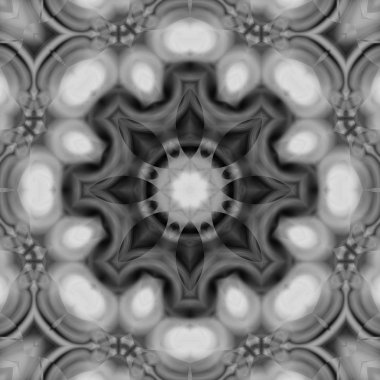 Siyah ve gri resimler fantezi unsurları ile. İnce yapısı duvar kağıdı, yüzey, formları. Çini motifi.