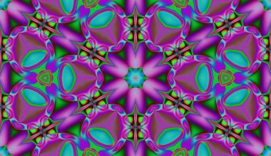 Soyut şekiller desen kaotik yerleşim