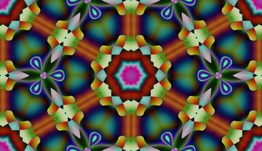 Soyut şekiller desen kaotik yerleşim