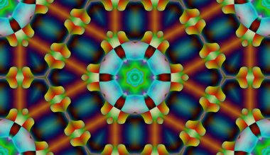 Soyut şekiller desen kaotik yerleşim