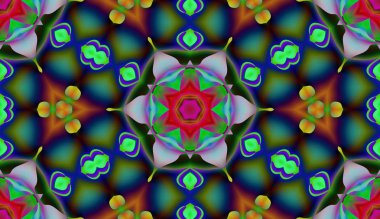 Soyut şekiller desen kaotik yerleşim