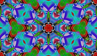 Soyut şekiller desen kaotik yerleşim