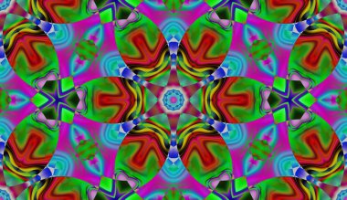 Soyut şekiller desen kaotik yerleşim