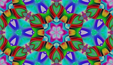 Soyut şekiller desen kaotik yerleşim