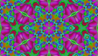 Soyut şekiller desen kaotik yerleşim