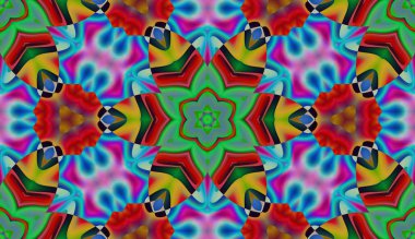 Soyut şekiller desen kaotik yerleşim