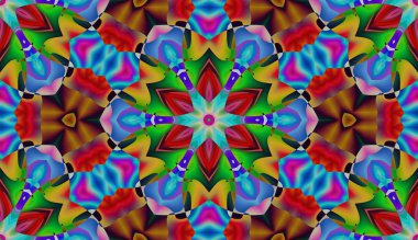 Soyut şekiller desen kaotik yerleşim