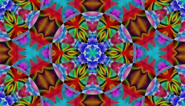 Soyut şekiller desen kaotik yerleşim