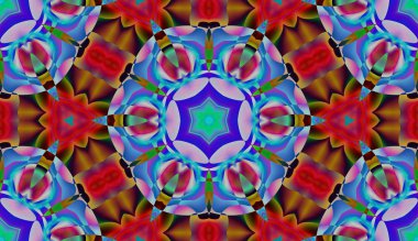 Soyut şekiller desen kaotik yerleşim