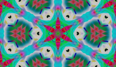 Soyut şekiller desen kaotik yerleşim