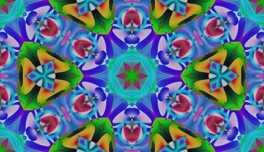 Soyut şekiller desen kaotik yerleşim