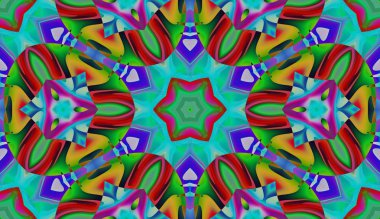Soyut şekiller desen kaotik yerleşim