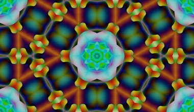 Soyut şekiller desen kaotik yerleşim