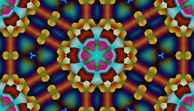 Soyut şekiller desen kaotik yerleşim