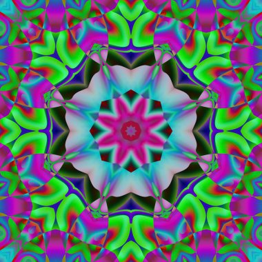 Soyut şekiller desen kaotik yerleşim