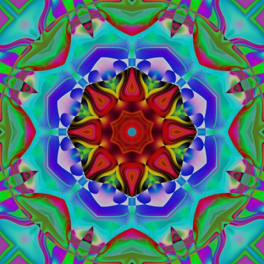 Soyut şekiller desen kaotik yerleşim