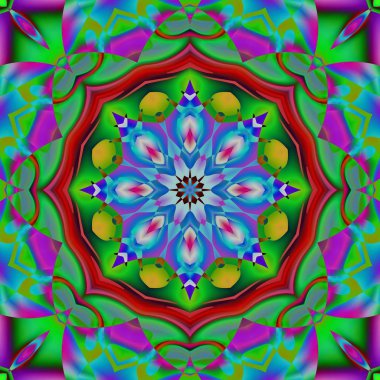 Soyut şekiller desen kaotik yerleşim