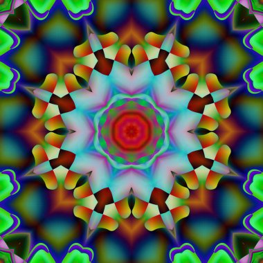 Soyut şekiller desen kaotik yerleşim