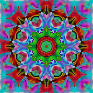 Soyut şekiller desen kaotik yerleşim