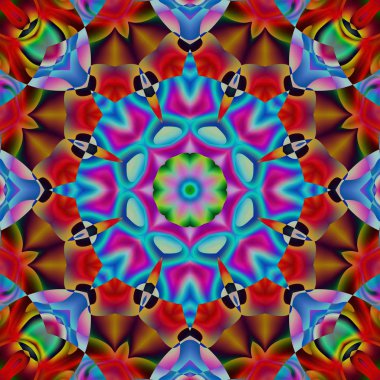 Soyut şekiller desen kaotik yerleşim