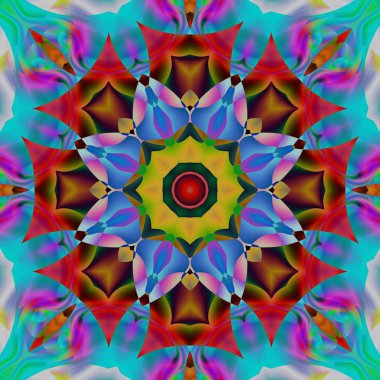 Soyut şekiller desen kaotik yerleşim