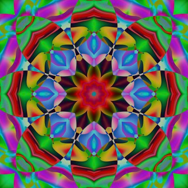 Soyut şekiller desen kaotik yerleşim