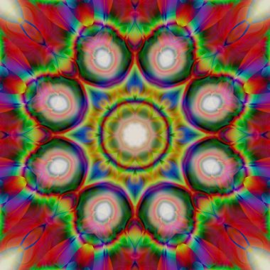 Soyut şekiller desen kaotik yerleşim