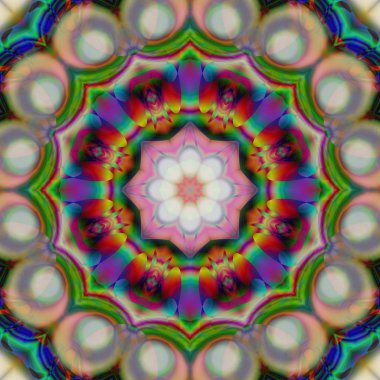 Soyut şekiller desen kaotik yerleşim