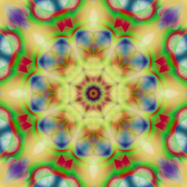 Soyut şekiller desen kaotik yerleşim