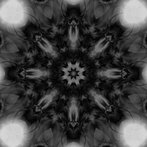 Siyah ve gri resimler fantezi unsurları ile. İnce yapısı duvar kağıdı, yüzey, formları. Çini motifi.