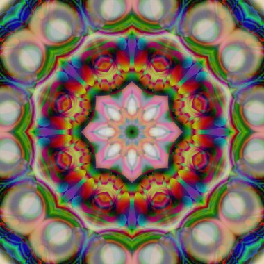 Soyut şekiller desen kaotik yerleşim