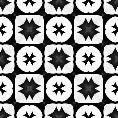 Siyah ve gri resimler fantezi unsurları ile. İnce yapısı duvar kağıdı, yüzey, formları. Çini motifi.