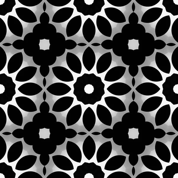 派手な要素を持つ黒と灰色の数字 微細構造の壁紙 フォーム タイル モチーフ — ストック写真
