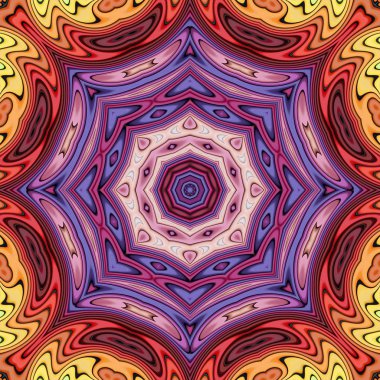 Renkli resimler fantezi unsurları ile. İnce yapısı duvar kağıdı, yüzey, formlar