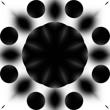 Siyah beyaz resimler fantezi unsurları ile. İnce yapısı duvar kağıdı, yüzey, formlar.