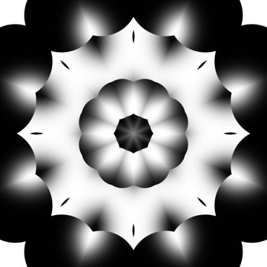 Siyah beyaz resimler fantezi unsurları ile. İnce yapısı duvar kağıdı, yüzey, formlar.