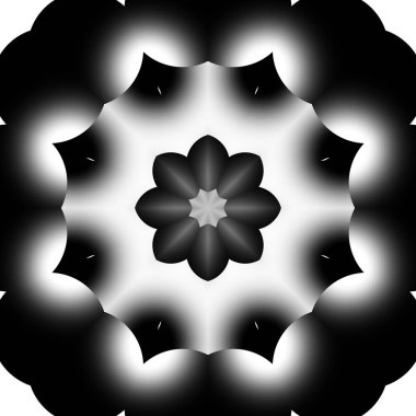 Siyah beyaz resimler fantezi unsurları ile. İnce yapısı duvar kağıdı, yüzey, formlar.