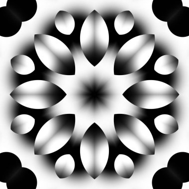 Siyah beyaz resimler fantezi unsurları ile. İnce yapısı duvar kağıdı, yüzey, formlar.