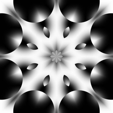 Siyah beyaz resimler fantezi unsurları ile. İnce yapısı duvar kağıdı, yüzey, formlar.