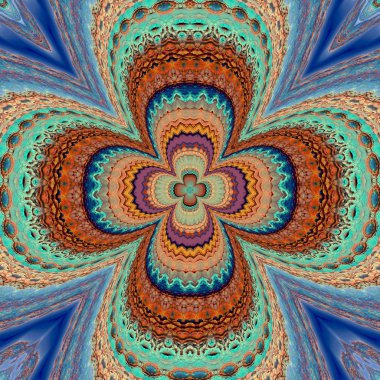 Renkli resimler fantezi unsurları ile. İnce yapısı duvar kağıdı, yüzey, formlar