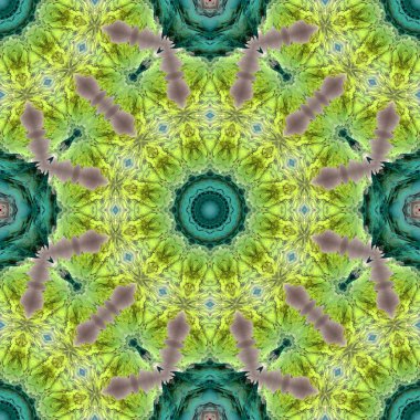 Renkli resimler fantezi unsurları ile. İnce yapısı duvar kağıdı, yüzey, formlar