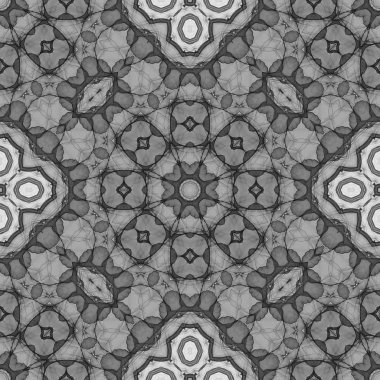 Gri soyut Dikişsiz dekoratif desen 