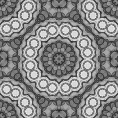 Gri soyut Dikişsiz dekoratif desen 