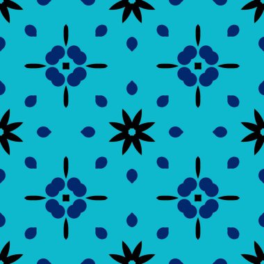 Mavi ve doku için duvar kağıdı paketleme, afiş, davetiye, kartvizit, kumaş baskı, yinelenen siyah