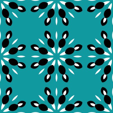 Siyah, beyaz ve mavi minimalist ve modern soyut desen arka plan